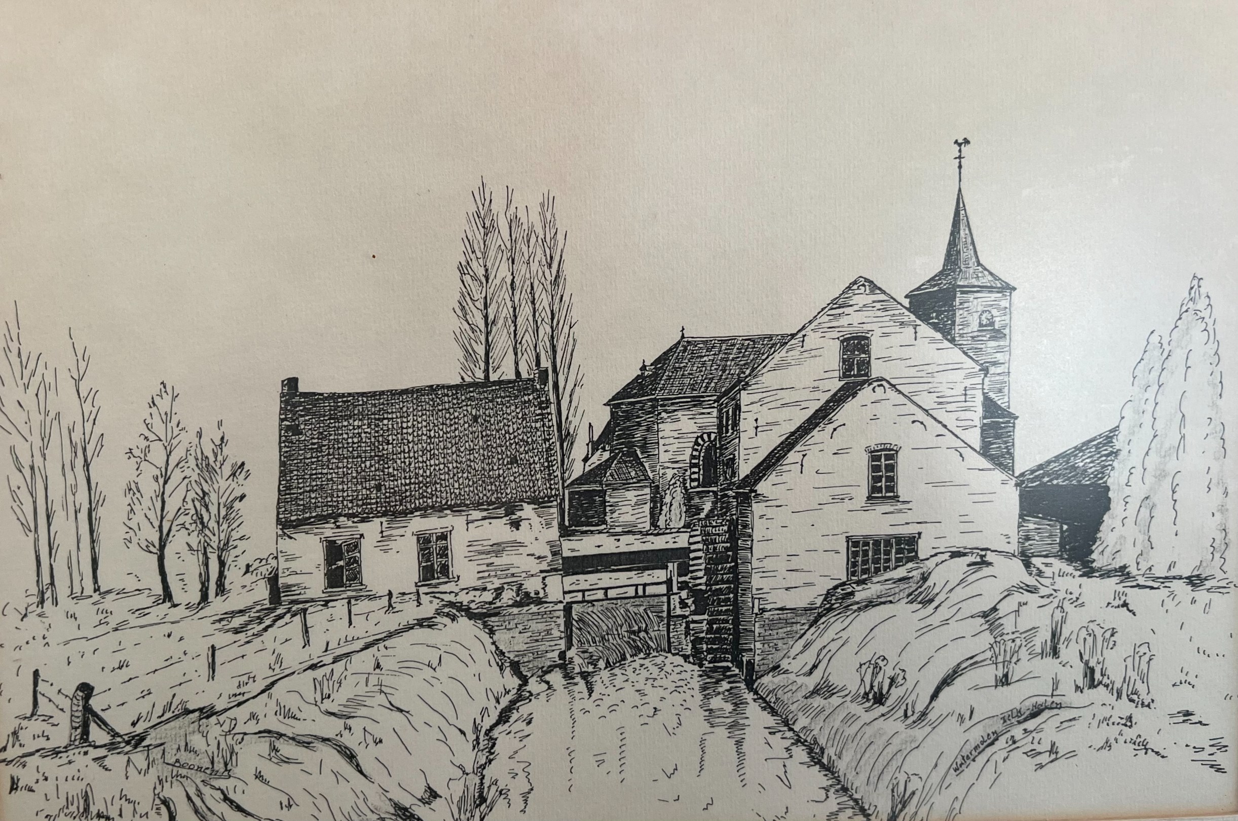 Voormalige te renoveren watermolen + woonst met stalling op een terrein van 17262m2 te Halen. - foto 3