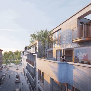 Charles is a small-scale, high-quality project comprising three high-end residential units on Verlatstraat, right in the centre of Antwerp's bustling South district.<br /><br />The building exudes class and leans towards the art deco style. There is a playful nod to the stately mansions that characterise this neighbourhood. These were a source of inspiration for CAAN architects. This is reflected in the accentuated cornice of the building, a higher ground floor and the bay window, which give the whole building extra appeal and cachet.<br />On the first and second floors, there is a spacious and light-filled flat with two bedrooms and two bathrooms. The icing on the cake is the unique duplex penthouse, which covers no less than 240 m². The buyer has a say in the finishings by means of provisional items in the specifications. <br />The ground floor offers space for commercial premises and is ideal for a retail outlet. The viewing garden adds a green character to the project. <br />Underground parking facilities increase the comfort of living.