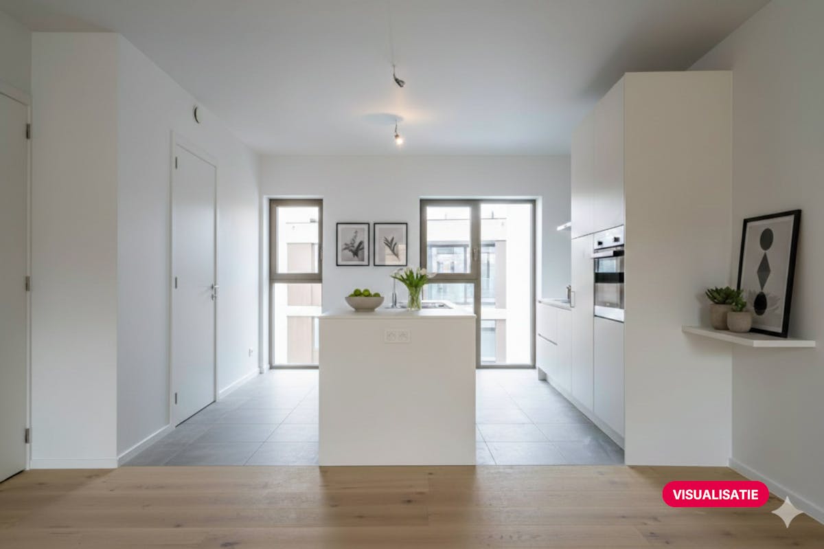 Kwalitatief tweeslaapkamerappartement in centrum Kortrijk! - foto 3