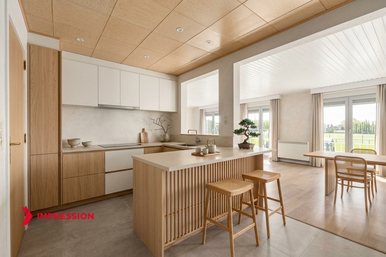 Halfopen bungalow woning met ruime tuin in Beigem - foto 5