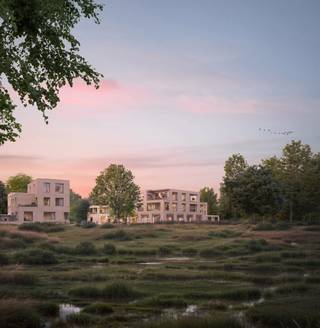 In Sint-Amandsberg, net buiten het centrum van Gent, ontstaat een uniek woonproject op een plek met karakter. Waar ooit een historische tuinvilla stond, verrijst binnenkort Het Porfier: een hedendaagse en duurzame woonplek met 27 appartementen, 8 gezinswoningen en een kantoorruimte, harmonieus ingebed in het groen.

Het Porfier is uitstekend gelegen: op wandelafstand van scholen, winkels, parken en buurtvoorzieningen. Per fiets ben je in een kwartier in Gent-centrum. Ook de R4, E17 en E40 zijn vlot bereikbaar. Parkeren doe je ondergronds; fietsen stal je veilig in de grote, collectieve fietsenstalling. Rond een autoluw erf en een royale landschapstuin groeit hier een leefomgeving die rust ademt en tegelijk verbonden blijft met de stad. De site grenst aan een natuurgebied dat niet alleen het uitzicht bepaalt, maar ook het ritme van het wonen.

Van compacte appartementen tot ruime woningen met tuin of terras – Het Porfier biedt licht, lucht en comfort in overvloed. Zuid- of westgerichte leefruimtes met terras, grote raampartijen en een doordachte indeling zorgen voor een open gevoel, het hele jaar door. Met geothermie, passieve koeling en warmterecuperatie is Het Porfier klaar voor de toekomst. Autoluw, energiezuinig en ontworpen met oog voor elke vierkante meter natuur.

Dit type woning omvat op het gelijkvloers inkomhal met apart toilet, open keuken met eetplaats, berging en leefruimte met groot schuifraam naar het terras en tuin. Op verdieping 1 vinden we een apart toilet, drie slaapkamers, berging en badkamer. De woningen zijn volledig volgens eigen smaak in te richten en verschillende indelingen zijn mogelijk.

Contacteer ons snel en ontvang als eerste alle informatie!

