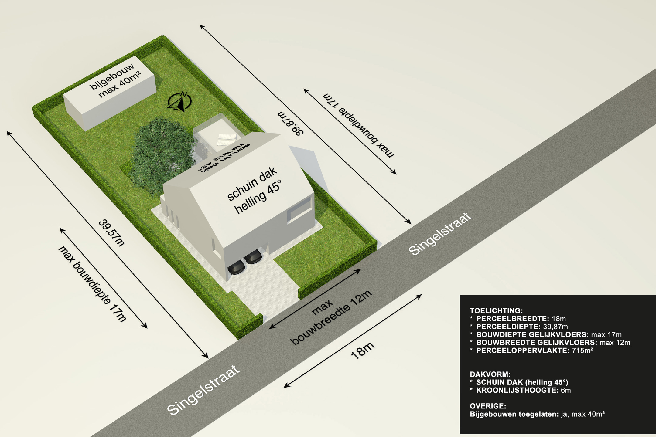 Bouwperceel voor open bebouwing op 715 m² in Weelde - foto 3