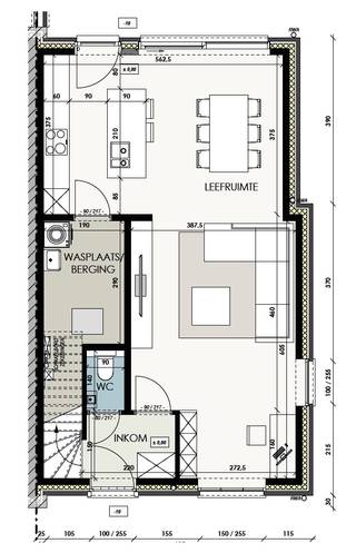In de Koning Boudewijnstraat in Lauwe, in het woonproject Korenhof bieden wij momenteel deze prachtige halfopen bebouwing (lot 11) in een...