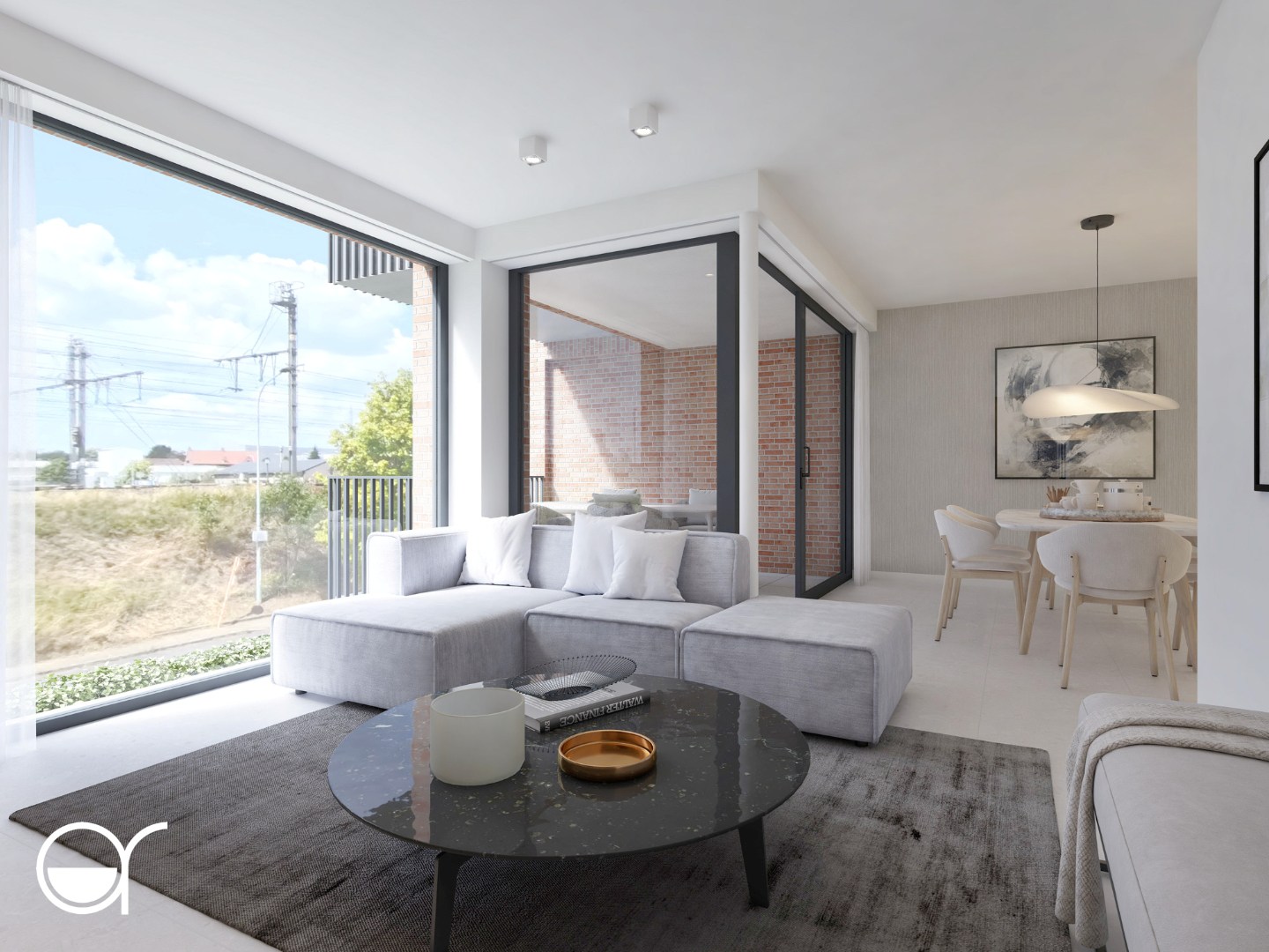 Ruim gelijkvloers 2-slaapkamersappartement met 2 terrassen in nieuwbouwproject Ernest - foto 1