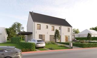 <ul>
<li>Rustige, landelijke ligging</li>
<li>Zuidoost gerichte tuinen</li>
<li>3 tot 4 slaapkamers</li>
<li>6% BTW</li>
</ul>
<br />OMGEVING<br />Dit project ligt in een rustige, landelijke buurt van Nevele waar je volop kan genieten van groen en open ruimte. De omgeving is ideaal voor wandelen en fietsen, met veel rustige wegen en natuur vlakbij. Dankzij de vlotte verbinding met Gent sta je in korte tijd in de stad, terwijl ook de E40 snel en makkelijk bereikbaar is voor woon-werkverkeer. Winkels, scholen en andere dagelijkse voorzieningen bevinden zich in Nevele en de omliggende gemeenten. De buurt is aangenaam en kindvriendelijk, met weinig doorgaand verkeer en een echte dorpssfeer.<br /> <br />INDELING<br />In dit project worden twee woningen aangeboden. Via de inkomhal betreed je een open en lichtrijke leefruimte met keuken, eetplaats en zithoek. Op de bovenverdieping bevinden zich drie slaapkamers, een badkamer en een praktische berging. Dankzij de vaste trap naar de zolder kan deze verdieping ingericht worden met één of twee extra slaapkamers, waardoor in totaal vier tot vijf slaapkamers mogelijk zijn. De woningen onderscheiden zich door hun bijzonder ruime tuinpercelen en de gunstige zonoriëntatie, wat zorgt voor veel licht en een aangenaam buitengevoel.<br /> <br />E-PEIL<br />Deze woning heeft een E-peil van 30 en voldoet daarmee volledig aan de hedendaagse energienormen. Dit wordt onder meer gerealiseerd dankzij vloerverwarming die aangestuurd wordt door een energiezuinige lucht-waterwarmtepomp.<br /><br />Wil je jouw toekomstige woning ontdekken? Bel ons op 09 394 67 95 of mail naar info@potrell.be voor meer info of een afspraak!<br /><br />WONING OP MAAT | JOUW WONING, JOUW STIJL<br />Maak van deze woning jouw droomhuis op maat! Voeg je eigen smaak en persoonlijkheid toe en kies zelf de keuken, vloer en badkamer van jouw instapklare woning. Een eigen stek op maat van jouw wensen en stijl. Jij kiest, Potrell voert uit. Zo makkelijk is het!