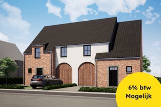 Droom je van een gloednieuwe woning in een rustige en groene omgeving? In Koekelare starten we binnenkort met de bouw van twee kwalitatieve halfopen woningen, perfect voor wie op zoek is naar comfort, ruimte en energiezuinig wonen.<br /><br />Deze woningen worden gebouwd op mooie percelen met perceeloppervlaktes tussen de 512 m² en 561 m² en hebben naast hun gunstige ligging nabij het centrum van Koekelare ook een doordachte indeling. <br /><br />De woning met lotnummer 1 staat op een perceel van +- 561 m² (435m² + 126 m²) en beschikt over een bewoonbare oppervlakte van 169,88 m². Deze woning biedt u op de gelijkvloerse verdieping een ruime inkomhal met vestiaire en apart toilet, daarnaast is er nog de lichtrijke leefruimte met open keuken en ruime inpandige garage. Op de eerste verdieping bevinden er zich nog 3 slaapkamers, waarvan 1 met dressing, een ruime badkamer en een nachthal met apart toilet en toegang tot de zolder. Eveneens biedt deze woning u een zonnige tuin aan – ideaal voor gezinnen of koppels die op zoek zijn naar hun nieuwe thuis. (Gvg, WgLk, Gmo, Gvkr, Vv) ~ E-peil: 30 ~ Ref. OU27112<br /><br />De woning wordt afgewerkt met oog voor detail én volgens de nieuwste energievoorschriften, zodat je verzekerd bent van een duurzaam en toekomstgericht wooncomfort.<br /><br />Interesse in deze nieuwbouwwoning in Koekelare?<br />Neem gerust contact met ons op voor meer info over het project, de plannen of de mogelijkheden tot personalisatie. Laat je nu al registreren en wees als eerste op de hoogte van de start van de verkoop!<br /><br />Dit ontwerp is op heden in vergunningsaanvraag bij de gemeente Koekelare. Verkopen kunnen nog niet worden gerealiseerd, een reservering maken is wel mogelijk.<br /><br />Residentie Vastgoed treedt niet op als bemiddelaar maar als verkoper van het onroerend goed.