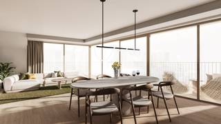 Découvrez cet élégant appartement de deux chambres au dernier étage de la résidence "Antoine", un projet de construction contemporain situé à Knokke-Heist, à proximité de la mer. Grâce à sa proximité avec la plage, les commerces, les restaurants et toutes les commodités quotidiennes, vous pourrez profiter d'un confort de vie maximal à distance de marche de tout ce dont vous avez besoin. De plus, le tram côtier s'arrête à proximité, offrant une connexion facile avec toute la côte.<br /><br />Cet appartement d'angle fait partie de l'un des rares projets de construction récente dans un emplacement aussi central - une opportunité de plus en plus rare. De plus, Heist est clairement en mouvement : ces dernières années, des investissements importants ont été réalisés dans le renouvellement et la qualité de vie, et cette évolution positive se poursuivra dans les années à venir. Ainsi, cet appartement est non seulement un lieu de séjour agréable, mais aussi un investissement sûr avec une plus-value future.<br /><br />L'appartement lui-même a été conçu avec soin, offrant un espace de vie optimal et de grandes fenêtres qui apportent une abondance de lumière et une agréable sensation d'ouverture. L'architecture innovante de la résidence respire la fraîcheur et l'élégance - plus jeune et plus moderne que la plupart des projets environnants.<br /><br />Grâce à sa construction économe en énergie, cet appartement répond aux normes énergétiques les plus strictes, ce qui se traduit par des coûts de consommation réduits et une expérience de vie durable.<br /><br />Au rez-de-chaussée, un local à vélos est prévu avec quatre crochets de vélo privatifs.<br /><br />La résidence Antoine représente le confort, l'élégance et une conception réfléchie - le choix idéal pour ceux qui recherchent un appartement moderne et sans soucis de deux chambres à la mer, avec la certitude d'un investissement sûr dans un quartier en pleine croissance.