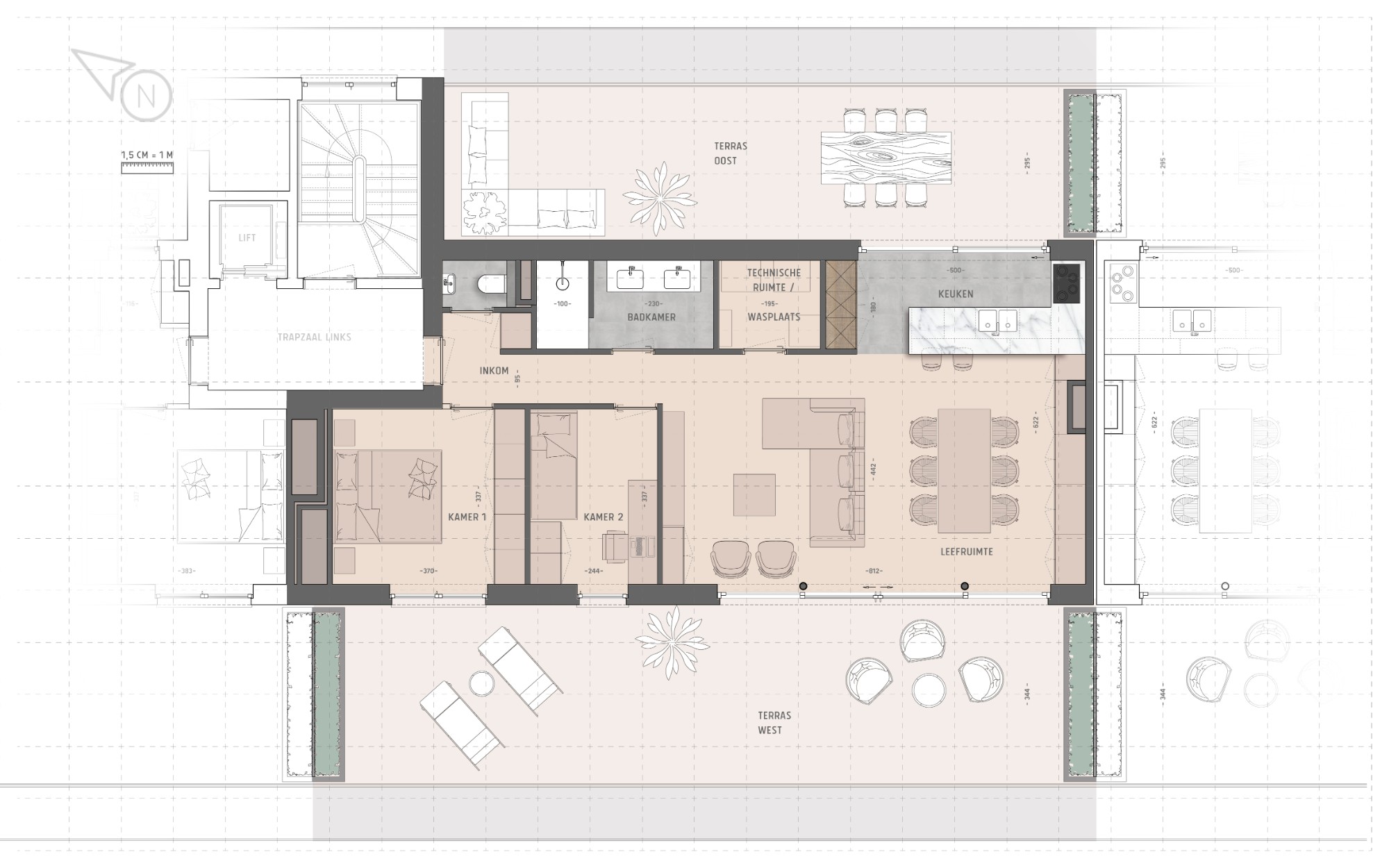 Appartement à vendre à Saint-Nicolas avec 2 chambres - photo 3