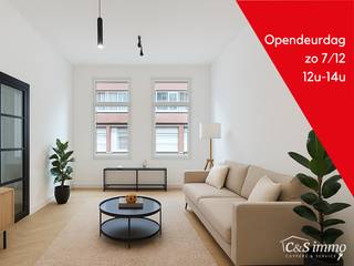 OPENDEURDAG ZONDAG 7 DECEMBER TUSSEN 12U EN 14UIn een rustige straat, maar toch centraal gelegen, bevindt zich deze volledig gerenoveerde woning met...