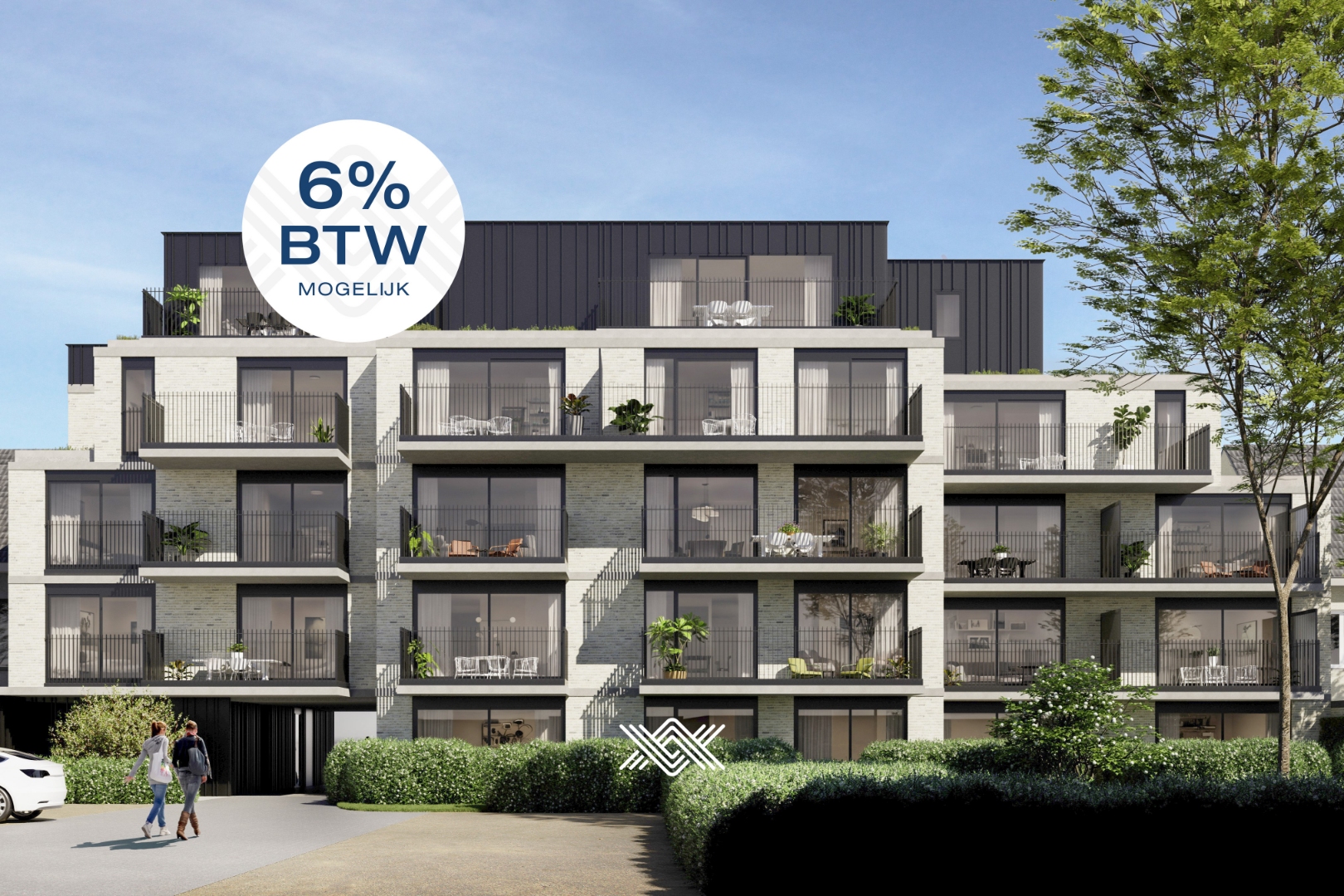 Gelijkvloers appartement met 1 slaapkamer, terras en tuin - photo 1