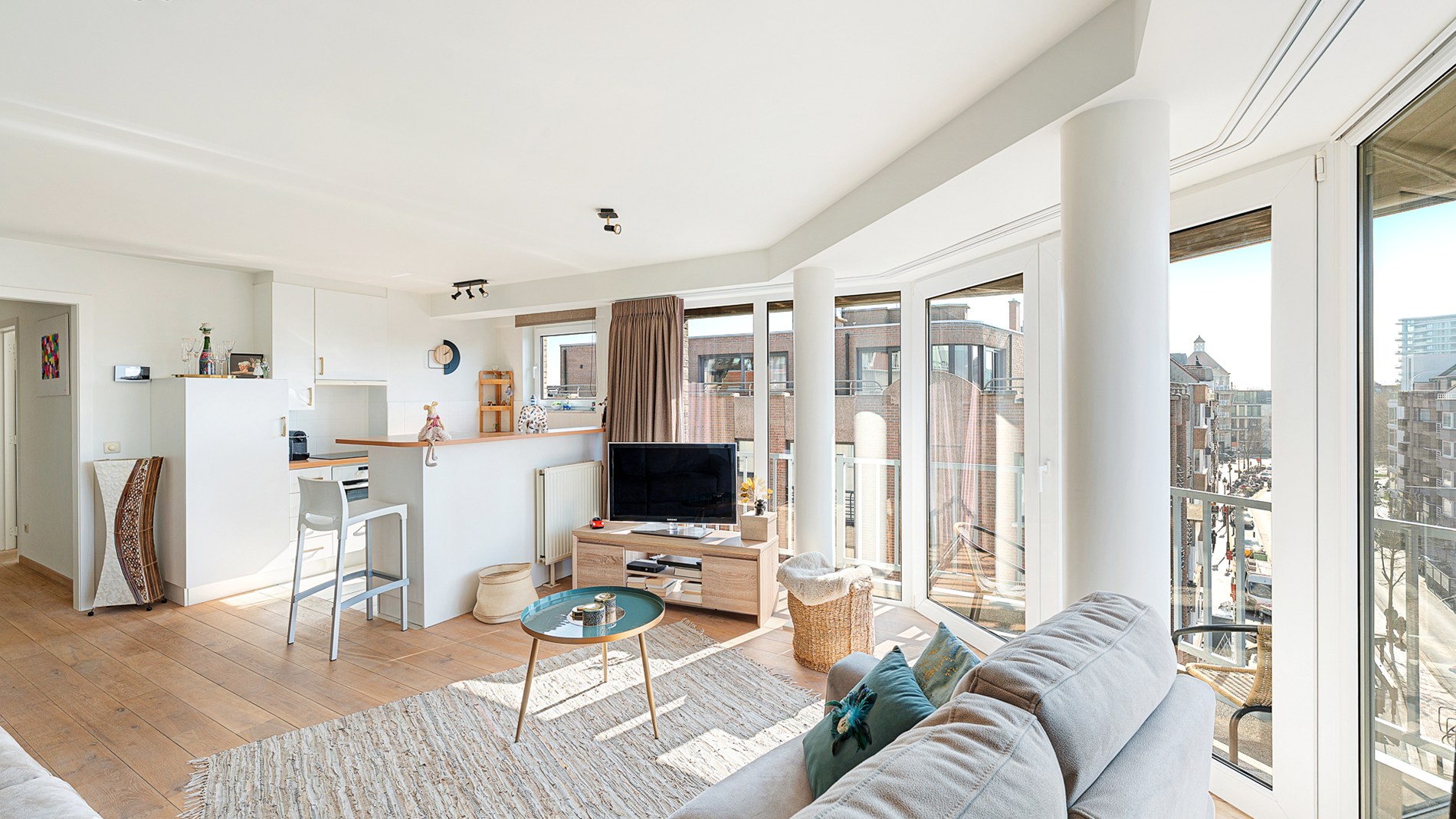 Zonnig hoekappartement met 2 slpks. te koop - foto 5