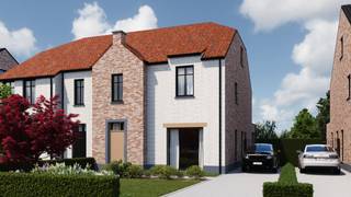 <p>Elke zondag welkom op ons kantoor van 10u-12u voor meer info over de nieuwbouwprojecten! </p>
<br />Droomt u van een ruime nieuwbouwwoning met een gunstige ligging en de vrijheid om alles naar uw eigen wensen in te richten? Dan is deze halfopen bebouwing zeker een afspraak waard!<br /><br />Deze ruime half open bebouwing bevindt zich op een perceel van 4.17 are waarvan het perceel een straatbreedte heeft van 10 meter!<br />De woning heeft een bewoonbare oppervlakte van 237m² en is praktisch opgedeeld.<br /><br />Er werd rekening gehouden met een open leefruimte met achteraan een gezellige keukenruimte die onmiddellijk aansluit aan de berging met achterdeur. De “doorzon”-leefruimte heeft zowel via de voor-, zij- als achterzijde ramen voor een uitstekende lichtinval.<br /><br />Vanuit de living vertrekt ook de trap naar boven. <br />Op de eerste verdieping zijn er 3 slaapkamers, een apart toilet en een badkamer. De slaapkamers zijn allen voldoende ruim.<br />De 2de gegoten betonnen trap brengt ons naar een prachtige open zolderruimte; hier kan men een ruime 4de polyvalente (slaap)kamer creëren, of zelfs opsplitsen naar een 5de kamer. <br /><br />In de hoek kan de technische ruimte voorzien worden.<br />Zowel de raampartijen als de dakwerken zijn van uitstekende makelij.<br /><br />Deze ruwbouwwoning wordt opgeleverd met een vlak getrokken perceel dat onmiddellijke aanplanting toelaat.<br /><br />En wat dacht u van een fietstocht door de natuur richting Bolderberg? Zalig….! De autosnelweg met verkeerswisselaar “Het Klaverblad” bereikt men na enkele minuten.<br /><br />Indeling : <br />GELIJKVLOERS : inkomhal, gastentoilet, leefruimte met trap naar boven, open keuken, berging<br />EERSTE VERDIEPING : nachthal, apart toilet, 3 slaapkamers, badkamer, trap naar boven<br />ZOLDER : open polyvalente ruimte met plaats voor technische ruimte <br />TUIN: aan te leggen <br /><br />Pluspunten:<br />-prachtige stijl; voor ieder wat wils!<br />-zeer degelijke bouw<br />-ruim = 237m²<br />-ruime living!<br />-4/5 slaapkamers <br />-betonnen trappen<br />-tijdloze pastoriestijl<br />-goede ligging = overal dichtbij<br />-grondwaarde aan 12%, constructie onder 6% BTW<br />-regenwaterput van 10.000l<br /><br />Voor een afspraak of meer info, bel ons op 078/78.78.70, of kom gewoon binnen op ons kantoor. Steeds welkom!
