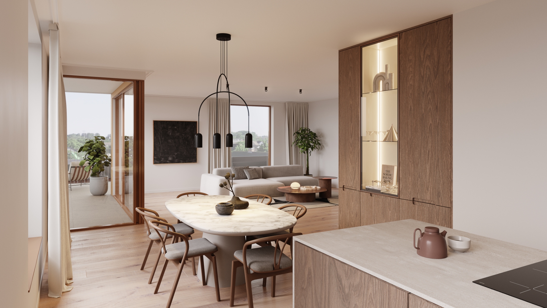 Gelijkvloers nieuwbouwappartement met 1 slaapkamer tussen jachthaven, stad en de zee te Nieuwpoort - foto 4