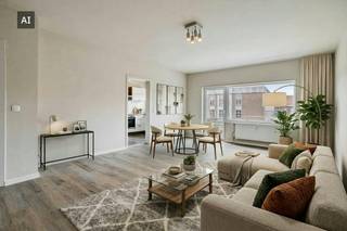 Dit instapklaar 2-slaapkamer appartement te koop is gelegen in het centrum van Avelgem. Met een bewoonbare oppervlakte van 86m² en een terras, combineert deze woonst ruimte, comfort op een gunstige locatie.<br /><br />De lichtrijke woonkamer biedt een open en luchtige sfeer, perfect voor gezellige momenten. De moderne keuken is volledig uitgerust en in goede staat.<br /><br />Dit appartement leent zich als opbrengsteigendom in Avelgem, bekijk zeker ons gedetailleerd rendementsrapport.<br /><br />Verplichte aankoop garagebox: € 20.000,00<br /><br />INDELING<br /><br />inkomhal - toilet - lichtrijke leefruimte met eetplaats - volledig uitgeruste keuken - berging/wasplaats - balkon - slaapkamer 1 - slaapkamer 2 - badkamer (inloopdouche en lavabo) - zuid-gericht terras <br /><br />Ruime kelderberging - garagebox<br /><br />TROEVEN<br /><br />+ Recent volledig geschilderd<br />+ Instapklaar <br />+ Centraal gelegen<br /><br />Maak nu uw afspraak en kom dit prachtig appartement bezichtigen! Voor meer informatie kan u contact opnemen via mail (matisse.vandererven@dewaele.com) of telefonisch (0472 18 64 20).<br /><br />Bestuursmaatregelen in het maatregelenregister: nee<br /><br />Deze AI-visualisaties zijn bedoeld als inspiratie. Er werd geen rekening gehouden met technische specificaties, stedenbouwkundige voorschriften of de concrete mogelijkheden tot realisatie.