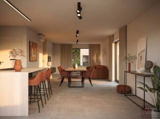 <strong>Modern wonen met uitzonderlijk laag energieverbruik</strong><br /><br />Wil jij wonen in een duurzame en uiterst kwalitatieve woning? Deze woningen hebben het allemaal.<br /><br />Geniet van een lichtrijke leefruimte, een moderne, volledig uitgeruste keuken met ingebouwde Miele-toestellen en maar liefst 4 slaapkamers, elk voorzien van een eigen warmtepomp. De stijlvolle badkamer beschikt over een dubbele wastafel, inloopdouche én bad.<br /><br />Ook op vlak van energie scoort deze woning uitzonderlijk goed: 18 zonnepanelen, een thuisbatterij, een regenwaterput van 7.500 liter en een E-peil van -18 zorgen voor een bijzonder energiezuinige woning en lage energiekosten.<br /><br />Daarbovenop geniet je van een rustige en aangename ligging. De buurt combineert een residentieel en groen karakter met een goede bereikbaarheid.<br />Winkels, scholen en andere dagelijkse voorzieningen bevinden zich in de nabije omgeving. Daarnaast is er een vlotte verbinding naar het centrum van Genk en omliggende gemeenten. Ook natuurliefhebbers komen hier aan hun trekken dankzij de vele groene zones en wandel- en fietsmogelijkheden in de regio. Een aantrekkelijke locatie voor wie rustig wil wonen met toch alle nodige voorzieningen binnen handbereik.<br /><br />Optioneel kan de woning verder worden afgewerkt met o.a. schilderwerken, een laadpaal en een volledig aangelegde tuin.<br /><br />Kosten lot 4 (excl. BTW):<br />Grondwaarde: 145.000 euro<br />Constructiewaarde: 297.700 euro<br /><br />BTW = 21%<br /><br /><em>De getoonde beelden zijn illustratief en niet bindend.</em>