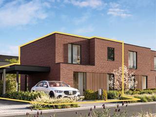 <strong>NIEUWBOUW IN EEN MODERNE BOUWSTIJL - halfopen bebouwing (lot 90).</strong> Binnen de ring van Roeselare, op het grondgebied van Hooglede, bevindt zich deze moderne halfopen woning met plat dak.<br /><br />De woning beschikt over een lichtrijke leefruimte, een kwalitatief ingerichte open keuken met aansluitende de wasplaats. Er zijn 2 aparte toiletten. Eén op elke verdieping. Boven bevinden zich 3 slaapkamers, een badkamer met douche én bad en een aparte berging. Er kan een carport voorzien worden voor de auto. De woning wordt volledig instapklaar opgeleverd, voorzien van alle nodige vloerbekleding, met aangelegde tuin voorzien van een afsluiting, terras en gazon en een aangelegde voortuin met oprit en pad naar de voordeur.<br /><br />Door de combinatie van het warmtenet en zonnepanelen verwarm je duurzaam met vloerverwarming en de nieuwste technieken. Met een E-peil onder de 20 geniet je van heel wat voordelen en als bewoner van dit futureproof woonproject beschik je daarbij over alle faciliteiten van het e-mobipunt. Er is een vlotte verbinding met de ring rond Roeselare en het centrum van Roeselare.<br /><br />Deze prijs is exclusief kosten en btw, bekijk de ALL-IN prijs voor een volledig afgewerkte en instapklare woning, inclusief alle kosten op onze website: <strong>www.dumobil.be/nl/woonprojecten/projecten/hooglede-nieuwbouwwoningen </strong>/ Of vraag vrijblijvend meer informatie via bouwadviseur Sam Borrey: <strong>sam@dumobil.be</strong> | <strong>0483 210 133</strong>.