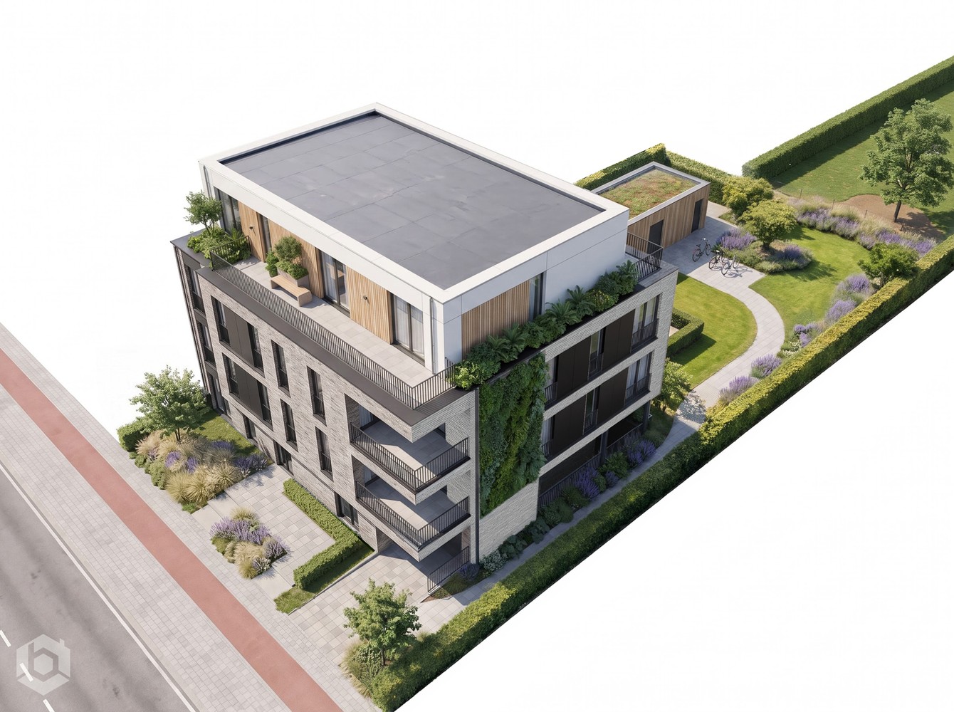 Nieuwbouw BEN app. met 2 slpkrs en ruim terras - foto 5