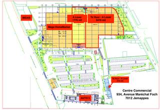 Bien commercial à louer à Jemappes - Surfaçe brute 1776 m2 .Centre commercial situé le long de l'axe commercial Jemappes - Quaregnon -...