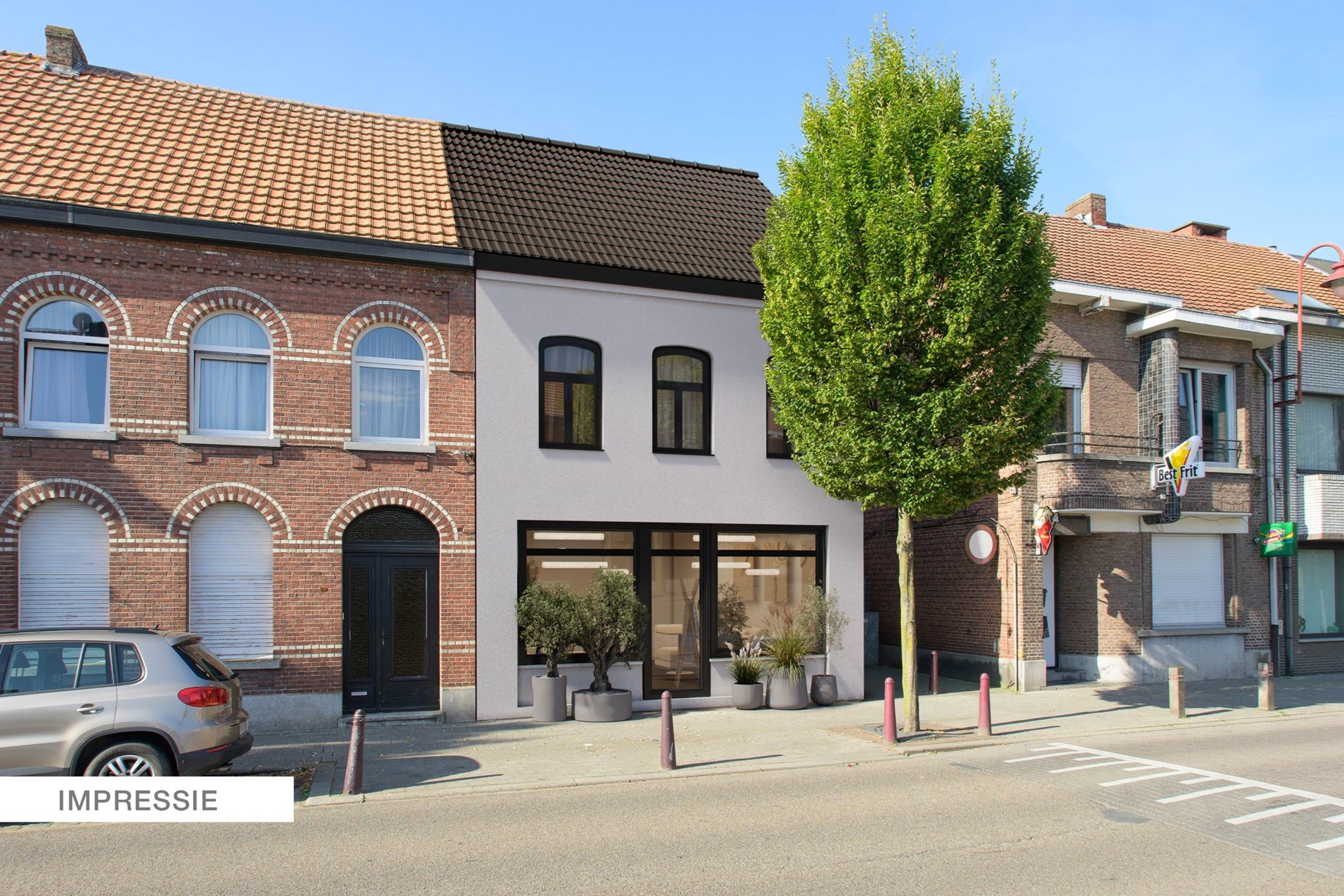 Interessante handelswoning en achterliggende woning in het centrum van Sint-Lenaarts - foto 3