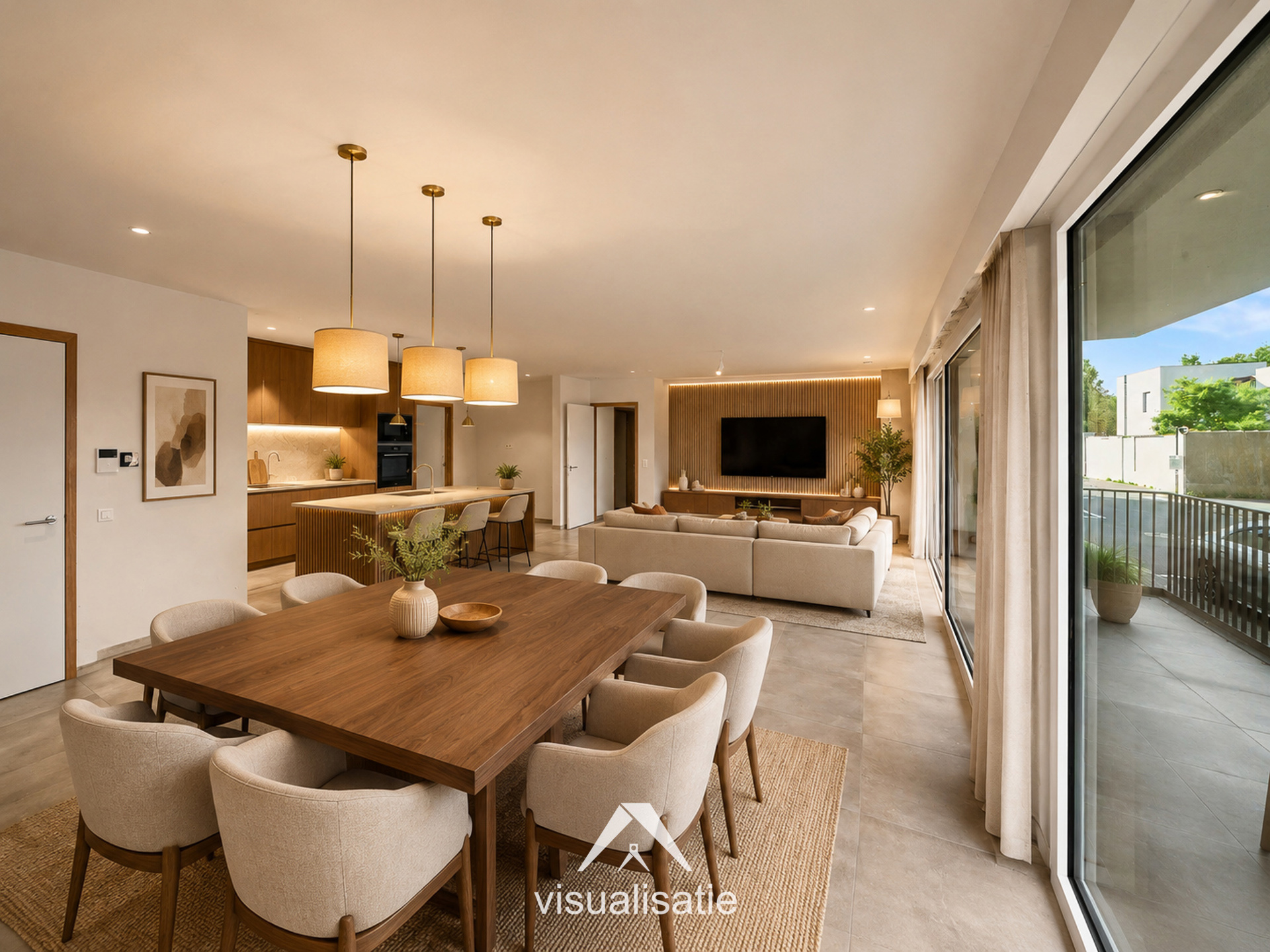 Ruim gelijkvloers appartement met 3 kamers en terras! - foto 3