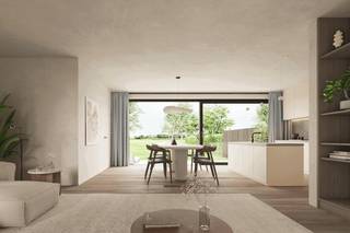 <p><span><strong>INDELING<br /></strong><strong>GELIJKVLOERS<br /></strong>Inkomhal met vestiaireruimte. Gastentoilet. <br />Woonkamer (<span>35m²</span>) met zicht op en toegang tot de tuin. Open keuken. <br />Technische ruimte met plaats voor technieken zoals warmtepomp, regenwaterpomp en omvormer van de PV-installatie. <br />Achterinkom/wasplaats met plaats voor wasmachine en droogkast. <br /><br /><strong>1STE VERDIEPING</strong><br />Overloop. 3 slaapkamers (<span>12,8m²</span>, <span>9,4m</span>² en <span>8,8m²</span>). <br />Badkamer. Toiletruimte.<br /><br /><strong>ZOLDERVERDIEPING</strong><br />Zolderruimte.<br /><br /></span><strong>BUITEN<br /></strong><span>Terras en zuid georiënteerde tuin.</span><br /><span>Het plaatsen van een carport (<span>25m²</span>), tuinaanleg en verharding is vergund/mogelijk, maar is niet in de verkoopprijs inbegrepen.<br /><br /></span><span><strong>BIJZONDERHEDEN<br /></strong>Aluminium schrijnwerk. Dubbele beglazing.<br /><span><span><br /><span>Deze woning zal casco worden opgeleverd = ruwbouw, water- en winddicht.<br /><br />Project & uitvoering: Woestenborghs Bouwbedrijf te Merksplas.<br /><br /><span>Contacteer ons kantoor voor meer informatie betreffende de casco-afwerking!</span><br /><br />Verkoop zal plaatsvinden onder RR (12%) op het grondaandeel en BTW (6%) op de constructie.</span></span></span></span></p>