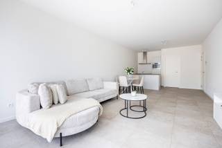 Op zoek naar een modern, energiezuinig (BEN) appartement met alle comfort?<br />Dit prachtige appartement met twee slaapkamers, polyvalente ruimte (bureel/dressing), ruim terras, privatieve kelderberging en ondergrondse autostaanplaats (met laadpaal) heeft alles wat u nodig heeft. Gelegen op de derde verdieping van een nieuw gebouw met lift, geniet u van een centrale ligging dichtbij het Bos van Ertbrugge én alle voorzieningen.<br /><br />Indeling<br />Lichtrijke leefruimte: Ruime woonkamer met grote raampartijen en een open, volledig uitgeruste keuken.<br />Badkamer & toilet: Moderne badkamer met dubbele lavabo en een comfortabele inloopdouche. Apart toilet met handenwasser bereikbaar via de hal.<br />Slaap- & opbergruimte: Twee slaapkamers, een handige technische berging én een praktische polyvalente ruimte (bureel/dressing).<br />Terras: Geniet van het zonnige terras met een prachtig uitzicht.<br /><br />Praktische informatie<br />Gemeenschappelijke kosten: €90/maand (provisie voor onderhoud lift en gemeenschappelijke delen).<br />Beschikbaarheid: 01/11/2026<br /><br />Pluspunten op een rijtje<br />- AAA-locatie: Nabij belangrijke invalswegen, winkels, openbaar vervoer en het Bos van Ertbrugge.<br />- Energiezuinig wonen: Nieuw gebouw met zonnepanelen, wat uw energiekosten verlaagt.<br />- Privatieve kelderberging en autostaanplaats (met laadpaal) inbegrepen in de huurprijs