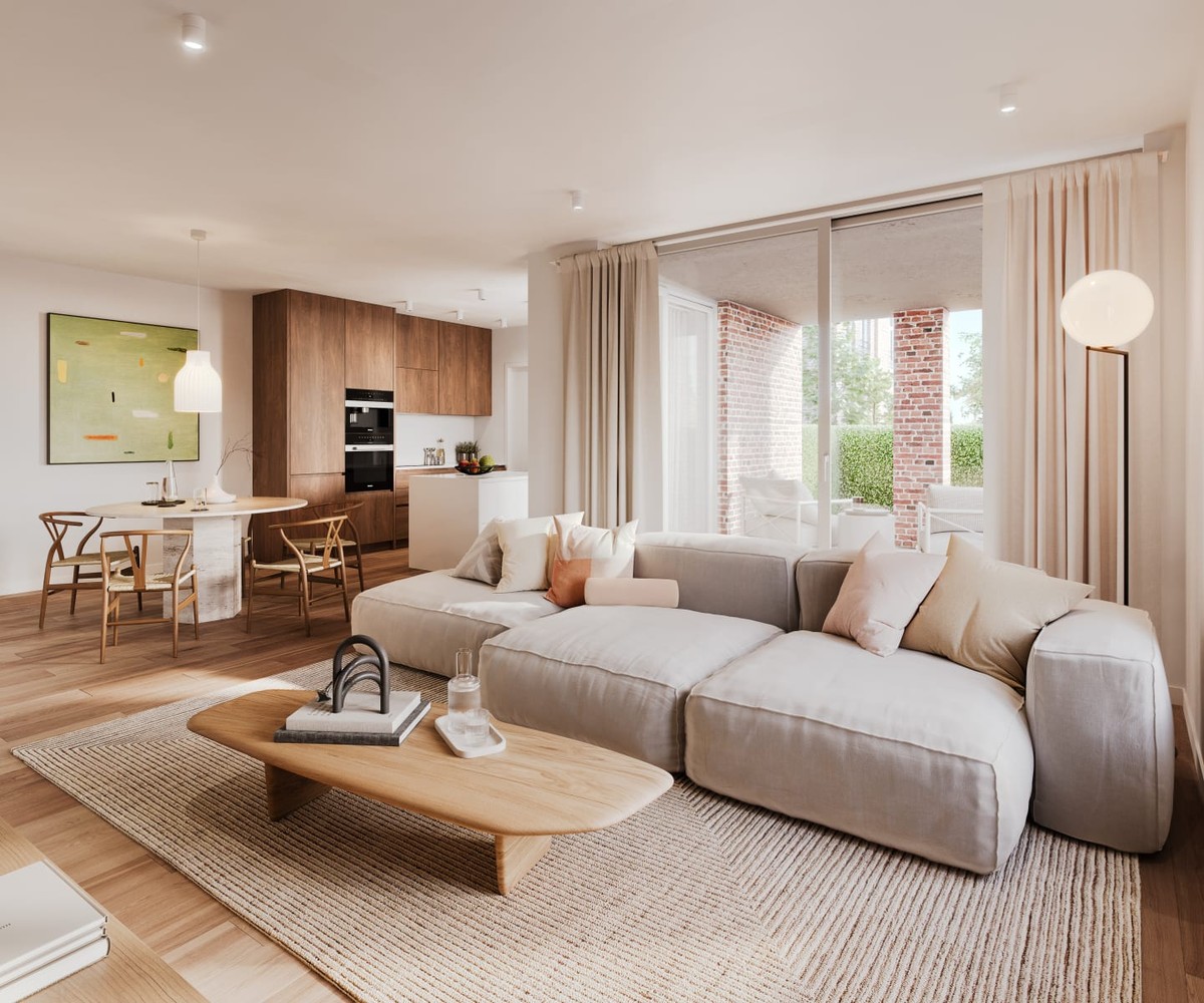 Rustig wonen in Mol: Gelijkvloers appartement met aparte inkom – 2 slaapkamers en hoogwaardige duurzame technieken - foto 1