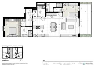 Deze BEN-appartementen in Residentie Nidus worden gebouwd met uitzicht achteraan op een rustig groengebied dat de nodige privacy biedt.<br />Uitstekende bereikbaarheid : op fietsafstand van Gent-centrum en vlotte verbinding met de R4 en E17. Vlakbij winkels en scholen.<br /><br />Appartement B.0.2 is een ruim 2 slaapkamerappartement op het gelijkvloers. Grote leefruimte met open keuken, 2 ruime slaapkamers, 2 ingerichte badkamers, berging, hal, wc en ruim terras. Veel lichtinval.<br /><br />Uiterst energiezuinig (E20 !) dankzij zonnepanelen, lucht-waterwarmtepomp, perfecte buitenschilisolatie, vloerverwarming en ventilatiesysteem D.<br />Dit appartement wordt volledig afgewerkt aangeboden waarbij je zelf nog je eigen afwerking kan kiezen.<br /><br />Ondergronds wordt er een autostaanplaats of een garagebox met berging voorzien die mee aangekocht moet worden.<br />Mogelijkheid tot plaatsen laadpaal.<br /><br />Interesse in dit appartement? Contacteer je bouwadviseur: bel 09 280 60 60 of mail info@durabrik.be<br /> 