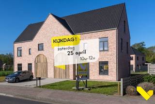 KIJKDAG - Kom zaterdag 25 april vrijblijvend deze woning ontdekken tussen 10u en 12u.Volledig ingerichte nieuwbouw halfopen bebouwing met E-peil...