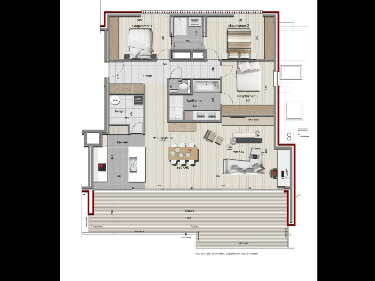 Apartment for sale in Ypres with 3 bedrooms - photo 3