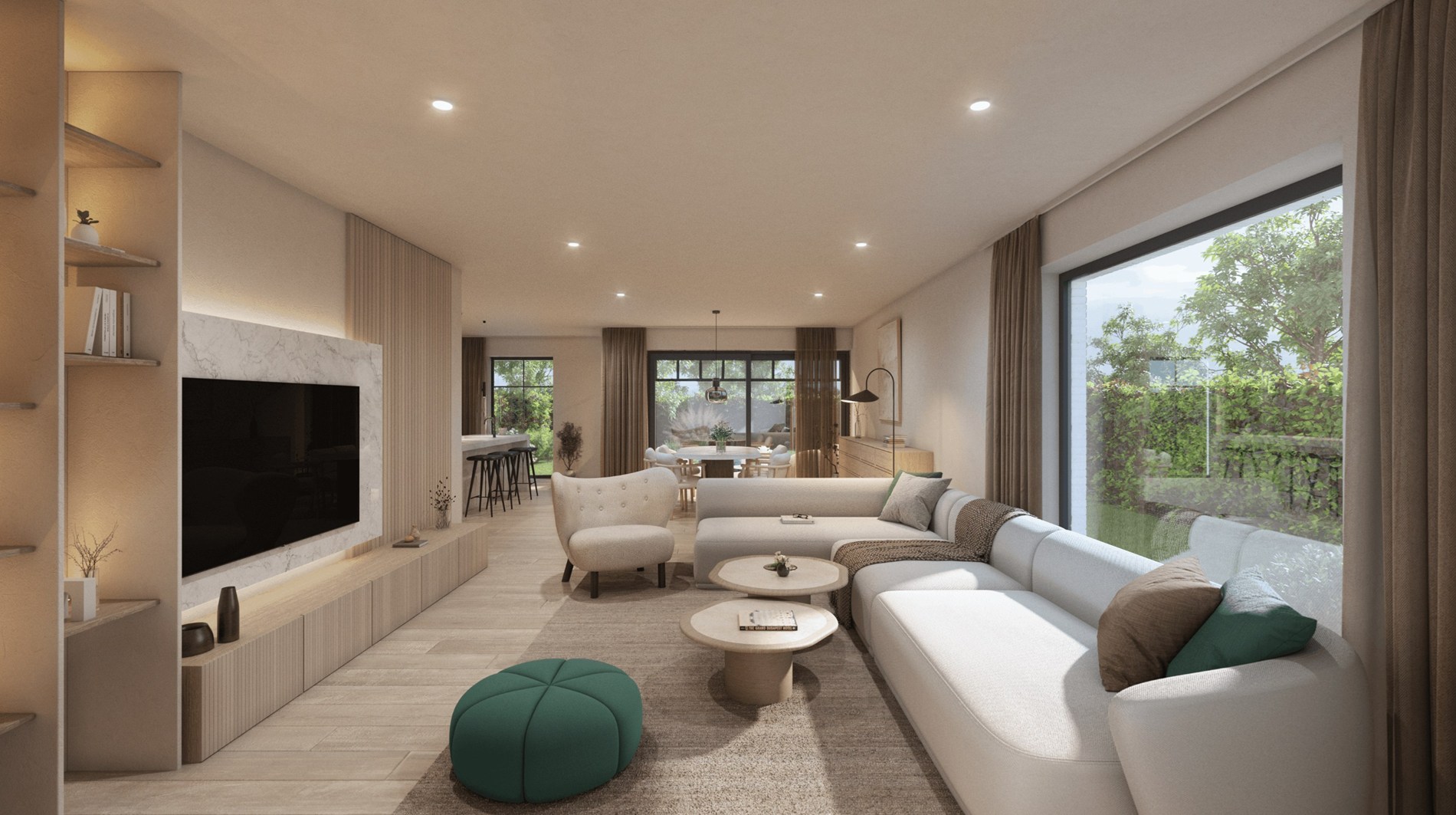 Sublieme halfopen nieuwbouwwoning met 4 slaapkamers en zonnige tuin op toplocatie in Kuringen - foto 2