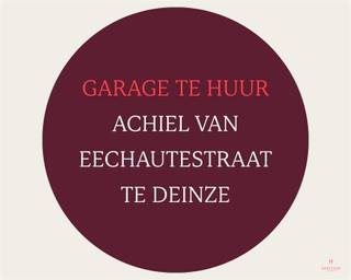 Garagebox te huur in het centrum van DeinzePraktische garagebox te huur in het hart van Deinze, gelegen in de Achiel Van Eechautestraat. De garage is...