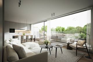 Residentie B-148, duurzaam met modern comfort vlak aan de Nederlandse grens. <br /><br />Met een hedendaagse stijl en doordachte architectuur is residentie B148 een fris, karaktervol en kleinschalig wooncomplex van 5 appartementen en 1 penthouse. <br /><br />De 6 appartementen, met 1, 2 of 3 slaapkamers, worden ontworpen met maximaal wooncomfort. De oppervlaktes variëren 68 tot 91m2, zo is er voor elk wat wils. De architecten kozen voor een stijlvol en tijdloos ontwerp met warme materialen. Lichtinval, slimme indelingen en contact met de buitenruimte zijn de kenmerken van deze luxe-wooneenheden.<br /><br />Alle appartementen zijn uitstekend geïsoleerd, zowel akoestisch als thermisch. Elk appartement heeft een E-peil kleiner dan 30.<br /><br />Het gebouw beschikt bovendien over voldoende parkeergelegenheid. Elk appartement heeft de mogelijkheid tot aankoop van een autostandplaats. Aan de parking bevindt zich tevens een fietsenstalling. <br /><br />Wens je meer informatie omtrent dit unieke nieuwbouwproject, neem dan zeker contact met ons op via +32 89 73 01 01 of info@christoffels.be voor een persoonlijke voorstelling op ons kantoor!