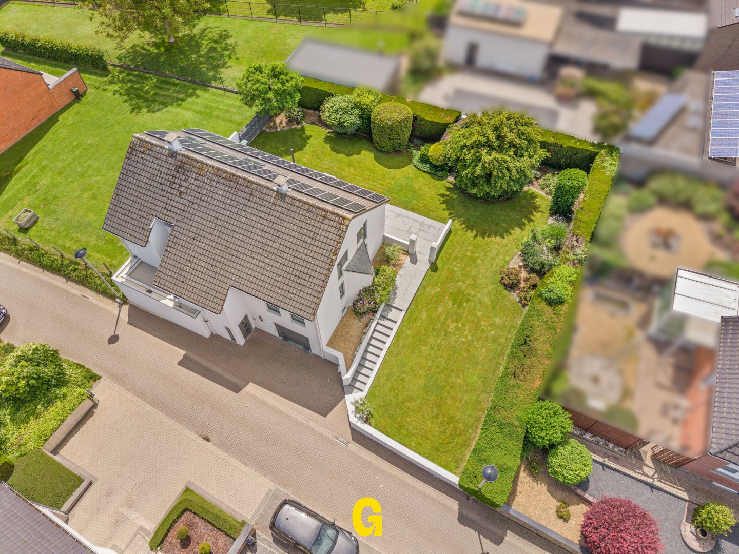 Knappe halfopen woning met een aantrekkelijke tijdloze architectuur, in perfecte staat, op 5a 67ca - label C - foto 5