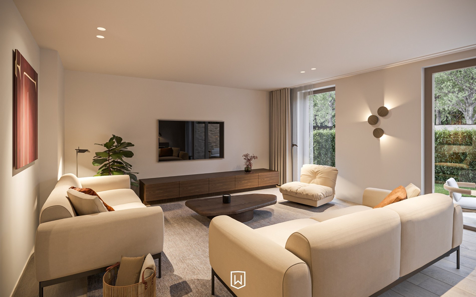 Nieuwbouw gelijkvloers appartement van 113 m² + terrassen - foto 3