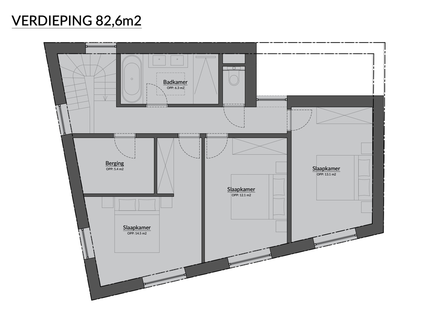 Maison à vendre à Merelbeke-Melle avec 3 chambres - photo 5
