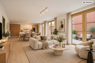 Bent u op zoek naar een volledig instapklaar, modern appartement in hartje Turnhout? Dit prachtig appartement is recent volledig geschilderd, perfect onderhouden en direct klaar voor bewoning.<br />Dankzij de royale raampartijen geniet u in de leefkamer de hele dag van een uitzonderlijke lichtinval. Vanuit vrijwel elk raam kijkt u prachtig weg over de bruisende Turnova-site en de iconische kerktoren op de Grote Markt. Met drie slaapkamers, twee badkamers en de mogelijkheid tot extra opslag en parkeren biedt dit appartement puur comfort.<br />Indeling en troeven<br />• Inkomhal: Uitgerust met een modern gastentoilet en een praktische technische berging.<br />• Leefruimte: Royale, lichtrijke woonkamer met een open keuken. Het grote schuifraam geeft directe toegang tot het gezellige terras.<br />• Nachtzone: Comfortabele masterbedroom met een en-suite badkamer (voorzien van ligbad en wastafel).<br />• Extra kamers: Twee volwaardige eenpersoonskamers, ideaal als kinderkamer, dressing of rustig thuiswerkkantoor.<br />• Sanitair: Een tweede, aparte badkamer met douche en wastafel, plus een extra privétoilet in de nachthal.<br />Waarom dit appartement uw bezoek waard is:<br />• 100% instapklaar: Volledig professioneel geschilderd; u hoeft enkel uw meubels te plaatsen.<br />• Parkeren &amp; Berging: bij aan te kopen, een ondergrondse parkeerplaats en een kelderberging (dus geen parkeerstress in het centrum!).<br />• Toplocatie: Gelegen in het hart van de stad met alle winkels, horeca en cultuur van Turnova en de Markt op wandelafstand.<br />• Licht &amp; Uitzicht: Een uniek, levendig stadspanorama dat elk seizoen fascineert.<br /><br />Maak nu een afspraak via nieuwbouw@hillewaere.be of contacteer onze nieuwbouw makelaar om meer te weten te komen over dit project op 014/ 45 10 11 !