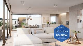 Bel voor een persoonlijke afspraak op het nummer 011 22 22 80. <br />Neem alvast een kijkje op onze website: residentiebonton.be<br /><br />Ontdek de stijlvolle, exclusieve en hoogkwalitatieve nieuwbouwappartementen van Residentie Bon Ton op een toplocatie in het centrum van Diepenbeek. Kleinschalige residentie met 9 appartementen (voorzien van 1, 2 of 3 slaapkamers, allen voorzien van duurzame technieken en hedendaags wooncomfort). <br />! 6% btw mogelijk indien voldaan aan de voorwaarden !<br /><br />Enkele TROEVEN van dit exclusieve woonproject:<br /><br />* Uniek woonconcept op toplocatie in Diepenbeek<br />* Centrumligging met prachtig nieuw aangelegde groene omgeving<br />* Vernieuwende en hoogwaardige architectuur<br />* Kwalitatief afgewerkte nieuwbouwappartementen met eigen persoonlijke touch<br />* Focus op esthetiek, wooncomfort, duurzaamheid én energiezuinigheid<br />* Persoonlijke begeleiding gedurende het volledige bouwproces<br /><br />De indeling van uw appartement alsook de interieurafwerking zal volledig op maat gebeuren, op basis van uw behoeften, persoonlijke smaak en budget.<br /><br />Tot gauw!