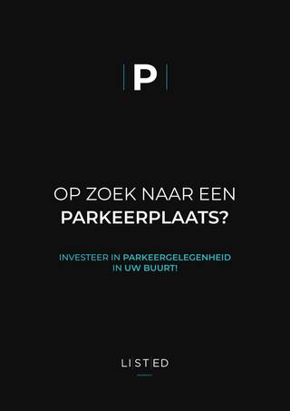Op zoek naar een parkeerplaats? Regio Markgravewijk?Bent u het ook beu om elke dag een parkeerplaats op straat te moeten zoeken?Elke dag opnieuw?Koop...