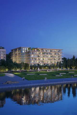 Ontdek dit nieuwbouwappartement met twee slaapkamers, gelegen op de eerste verdieping van de residentie Scheldetuin in het hart van Antwerpen, met frontaal uitzicht op de Schelde. Dit nieuwbouwproject in de geliefde wijk Nieuw Zuid combineert een rustige leefomgeving met de nabijheid van het bruisende stadscentrum, ideaal voor wie houdt van comfort en stedelijke levensstijl. Het appartement biedt een functionele indeling met een lichte woonkamer en een open keuken, perfect voor een aangenaam dagelijks leven.<br /><br />Het ruime terras zorgt voor veel natuurlijk licht en een prachtig uitzicht op de groene binnentuin van de residentie, waar u in alle rust kunt ontspannen. De energiezuinige bouw en hoogwaardige afwerking garanderen duurzaam en comfortabel wooncomfort. Dankzij de tijdloze architectuur vormt dit appartement een stijlvolle keuze voor zowel starters als kleine gezinnen.<br /><br />De residentie Scheldetuin is gunstig gelegen, met het Park aan de Stroom en de Schelde vlakbij, en alle voorzieningen zoals winkels, scholen, horeca en openbaar vervoer op wandelafstand. Dit maakt wonen hier bijzonder aangenaam en praktisch. De vraagprijs voor dit eigendom bedraagt € 665.000. Voor meer informatie kunt u terecht op https://scheldetuin-antwerpen.be/.