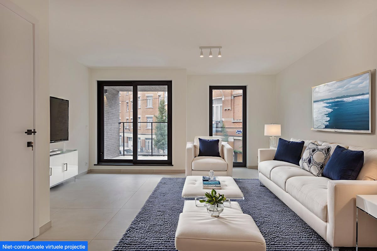 Het duplex appartement met 3 slaapkamers te koop Koekelberg - foto 1