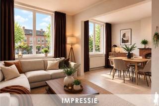 <strong>Centraal gelegen confortawoning</strong><br /><br />Gezellige woning van <strong>ca. 115 m²</strong> op een centrale ligging met 2 slaapkamers. De ligging ervoor dat u gemakkelijk toegang heeft tot het openbaar vervoer, invalswegen, horeca en scholen.<br /><br /><strong>Indeling:</strong><br /><strong>Gelijkvloers</strong><br />- Studio met douchekamer en keuken<br />- Tuin op het zuiden van ca. 30 m²<br /><br /><strong>Eerste verdiep</strong><br />- Leefruimte<br />- Slaapkamer 1 <br />- Slaapkamer 2<br />- Extra kamer die kan dienen als opbergplaats, hobbykamer, ...<br />- Leefruimte<br />- Douchekamer<br /><br /><strong>Bijzonderheden</strong> <br />- Mobiscore <strong>9/10</strong><br />- <strong>Elektrische installatie is conform<br /></strong>- EPC D <br />- Dubbele beglazing met schrijnwerk van PVC <br />- Tuin op het<b> zuiden<br />- Twee keukens<br />- Twee douchekamers<br /></b>- Momenteel is het gelijkvloers verhuurd