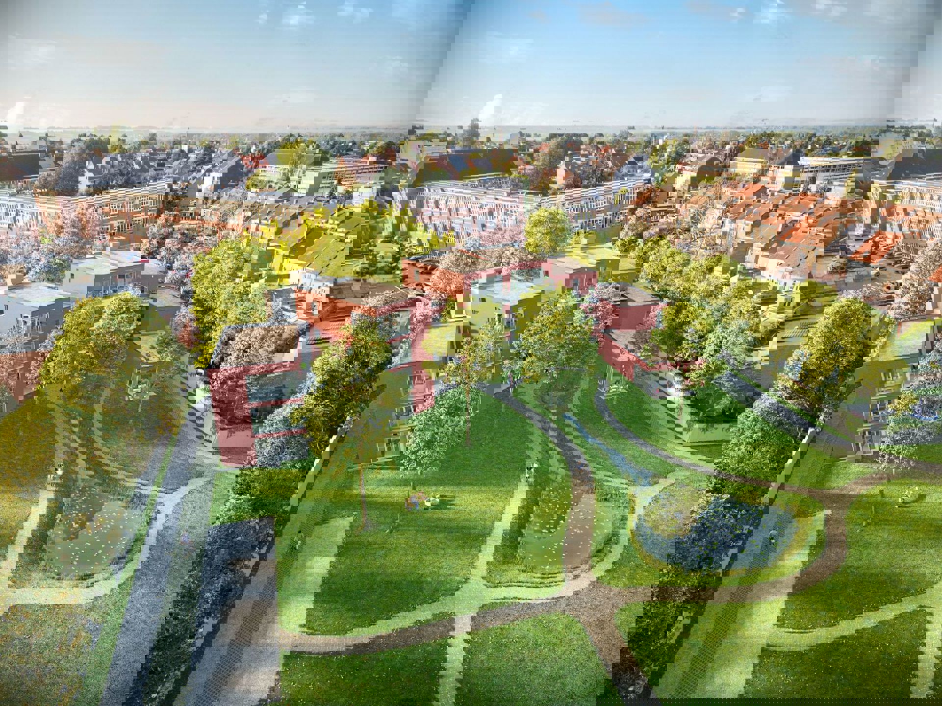 Ruime appartementen, groot terras, zicht op tuin en vijver - foto 1