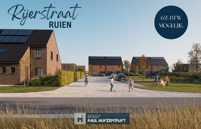 Hedendaagse nieuwbouwwoning te koop in Ruien met hele ruime tuin - 6% BTW mogelijk! - foto 3