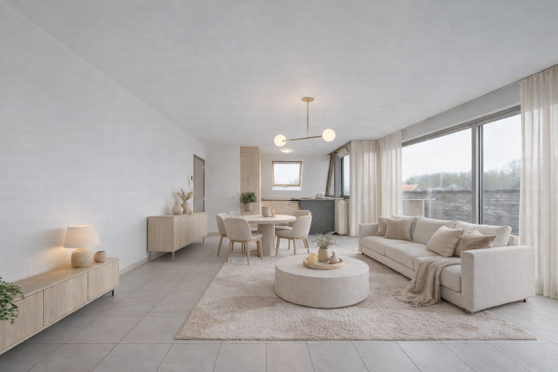 Dit prachtig en ruim appartement met één van de mooiste terrassen te Evergem is gelegen in de Kapellestraat - foto 2