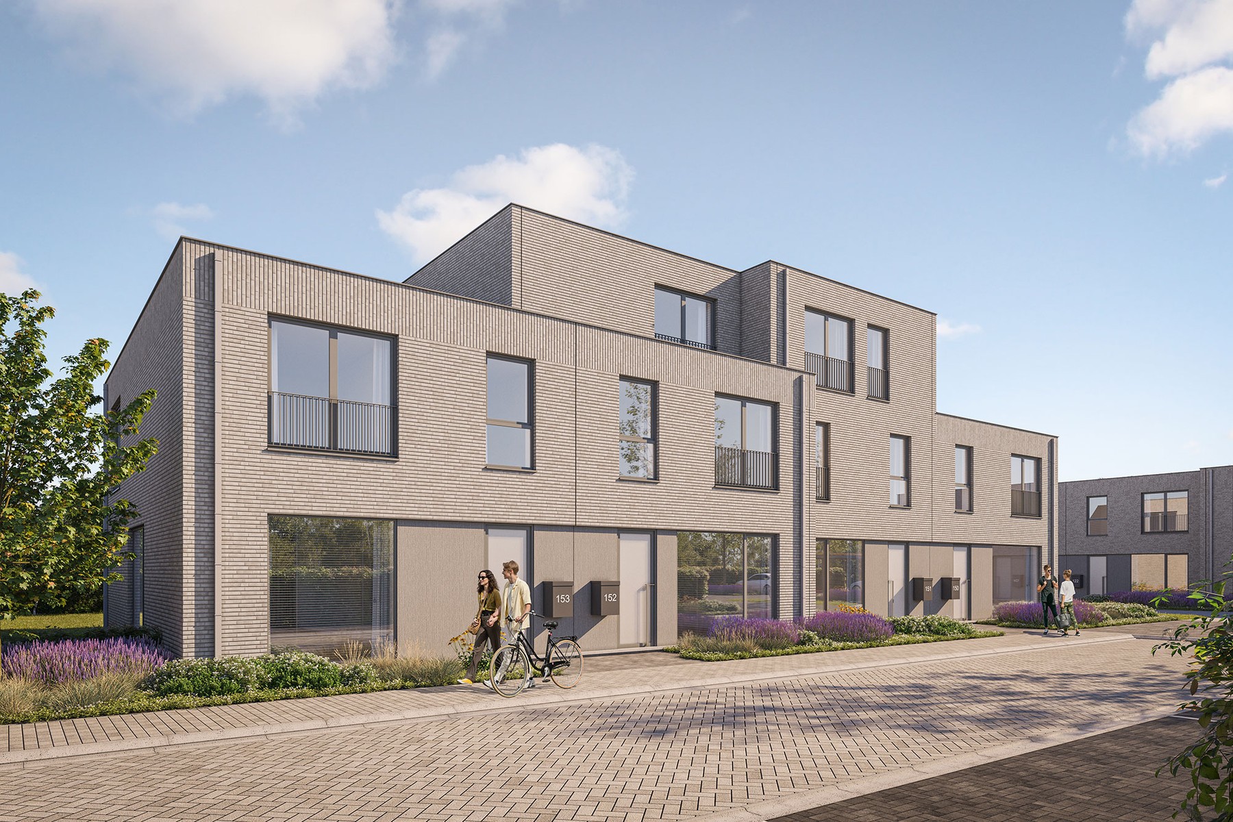 LOT 173 Moderne halfopen energiezuinige nieuwbouwwoning met 3 slaapkamers, tuin, carport en parkeerplaats. - foto 3