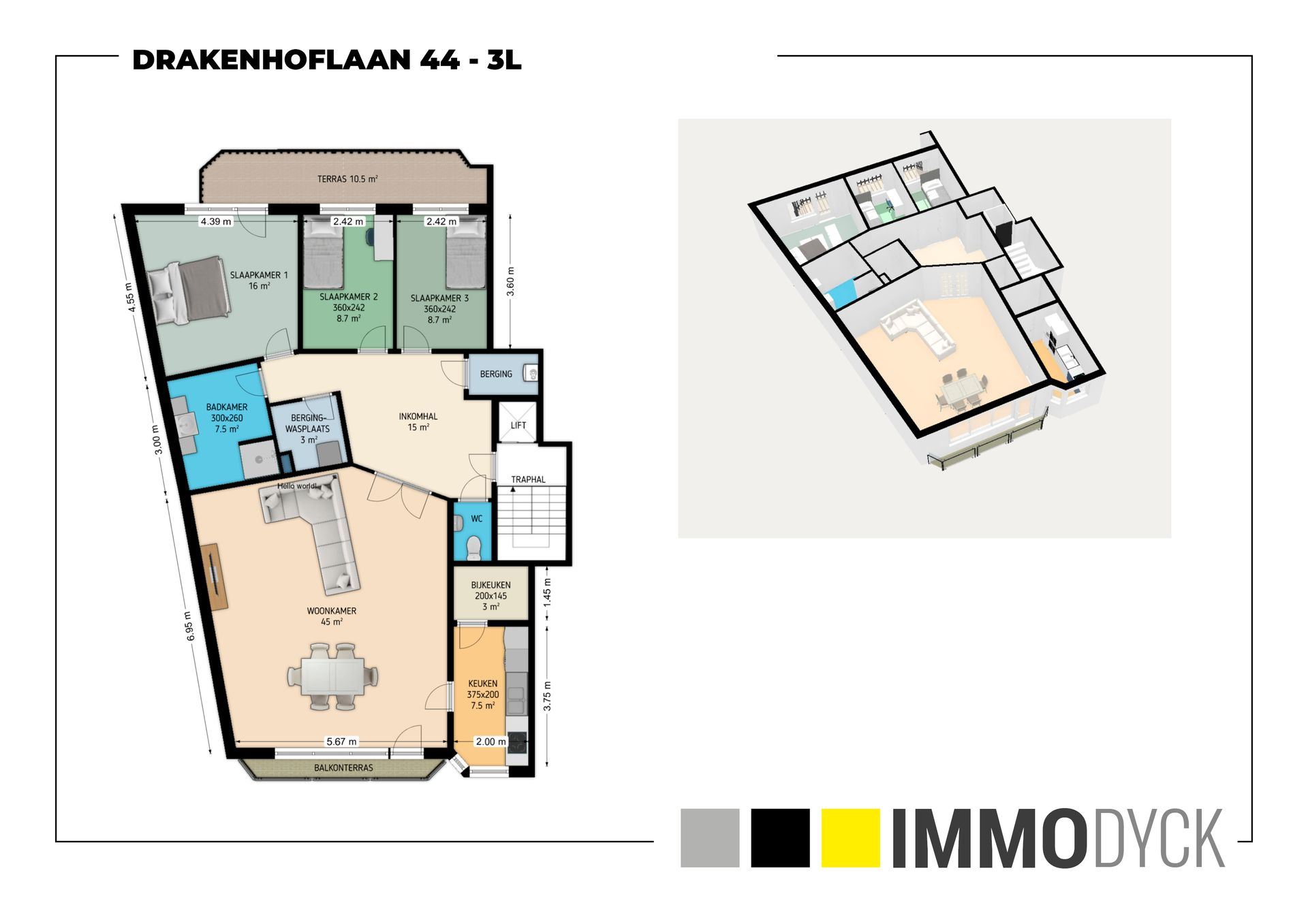 Apartment for sale in Antwerp with 3 bedrooms - photo 2