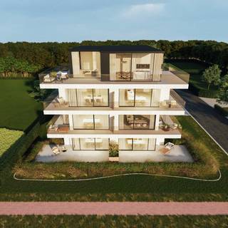 Dit appartement maakt deel uit van het nieuwbouwproject 'Residentie Mare'.<br /><br />Het appartement bevindt zich op de eerste verdieping en werd op plan ingedeeld als volgt:<br />Inkom, toilet, berging, leefruimte palend aan zuidwestgericht terras, Bulthaup keuken met berging, 2 slaapkamers en 1 badkamer. <br /><br />Mogelijkheid tot aankopen van autostaanplaats en berging in het ondergronds complex. <br /><br />Appartement: 96,65 m²<br />Terras: 20,93 m²