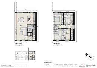 In het rustige en landelijke Hertsberge realiseert Durabrik een nieuwe kleinschalige verkaveling in het verlengde van de Muntestraat. In een eerste fase komen er nu 10 woningen in verkoop. <br /><br />Lot 7 is een halfopen bebouwing in de moderne bouwstijl : 2 bouwlagen en een plat dak. <br />GELIJKVLOERS : inkom, wc, ruime living, open keuken met eiland, ruime berging/wasplaats.<br />EERSTE VERDIEPING : 3 ruime slaapkamers, ingerichte badkamer met inloopdouche, badkamermeubel met dubbele lavabo, aparte wc, technische ruimte.<br />Mogelijkheid tot plaatsen van een carport. Gezellige tuin, toegankelijk achteraan via een padje, ideaal voor fietsers !<br />Doodlopend straatje zonder doorgaand verkeer. Vlakbij nieuwe groenzone. <br />Goeie verbinding met de E40.<br /><br />Deze woning wordt volledig afgewerkt aangeboden met ingerichte keuken en badkamer, bevloering en vloerverwarming.<br />Superenergiezuinige woning (E -19 !) door warmtepomp, doorgedreven isolatiepakket, ventilatiesysteem D en pakket zonnepanelen.<br /><br />Download de brochure via https://durabrik.immo/hertsberge<br />Bij Durabrik ben je zeker van een vaste prijs. Geen budgettaire verrassingen dus tijdens je bouwtraject.<br />Heb je vragen? Contacteer dan je bouwadviseur via 09/280.60.60. of mail naar info@durabrik.be.<br />Inspiratie opdoen? Bezoek onze kijkwoning in Roeselare of Aalter op afspraak.<br />Prijs excl. btw en kosten. Beelden en oppervlaktes zijn indicatief.
