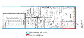 Ruime handelsruimte met wachtzaal, wachthoek, een consulatieruimte, een refter met keukenmeubel, een berging alsook een terras, vergaderzaal...